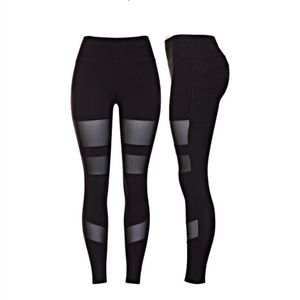Pop Fit Poppy Black Leggings with Mesh- size Large